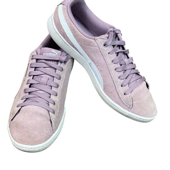 PUMA VIKKY Suede Elderberry Sneakers Tennis Shoes Court Shoe Wm Sz 6.5 #127M - Picture 1 of 10